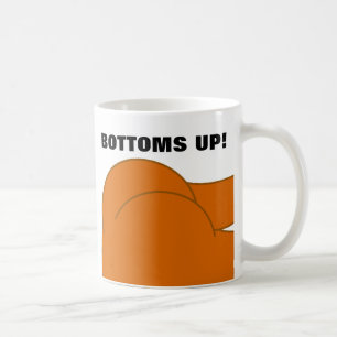 Botões para cima, caneca de café de aniversário