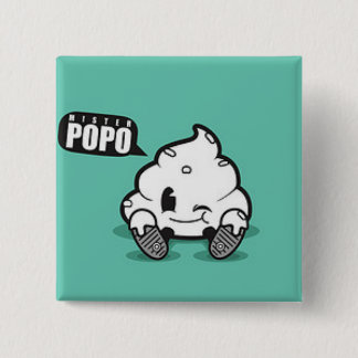 Boton Cuadrado- Mr. Popo