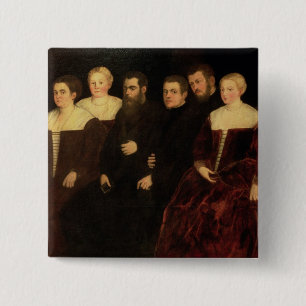 Bóton Quadrado 5.08cm 00409 sete membros da família de Soranzo