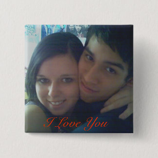 Bóton Quadrado 5.08cm 08, eu te amo