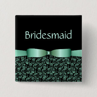 Bóton Quadrado 5.08cm 100 Botões de Bridesmaid de Casamento de Rosettes