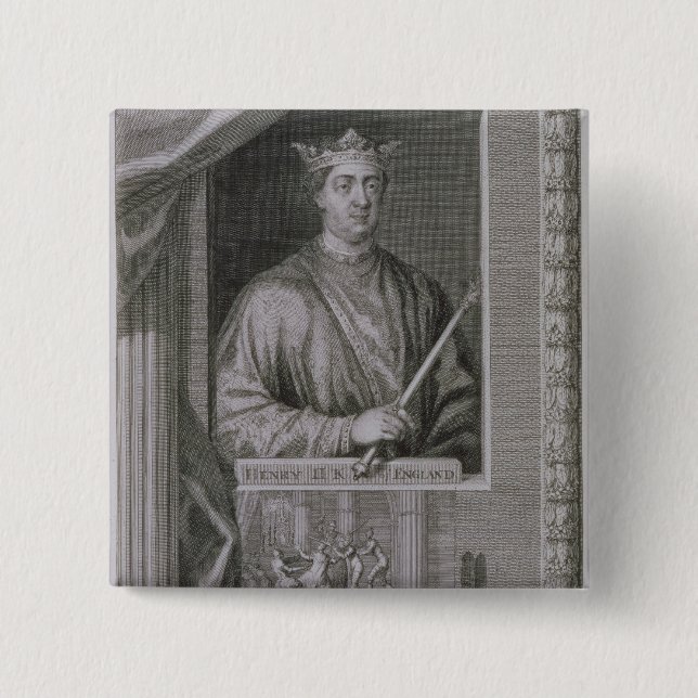 Bóton Quadrado 5.08cm 1133-89) reis de Henry II (de Inglaterra desde (Frente)