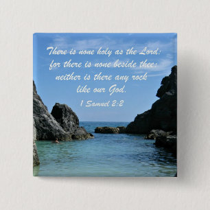 Bóton Quadrado 5.08cm 1 Samuel 2:2