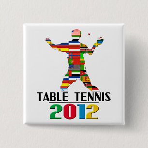 Bóton Quadrado 5.08cm 2012: Ténis de mesa