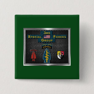 Bóton Quadrado 5.08cm 3º grupo de operações especiais (SOF)