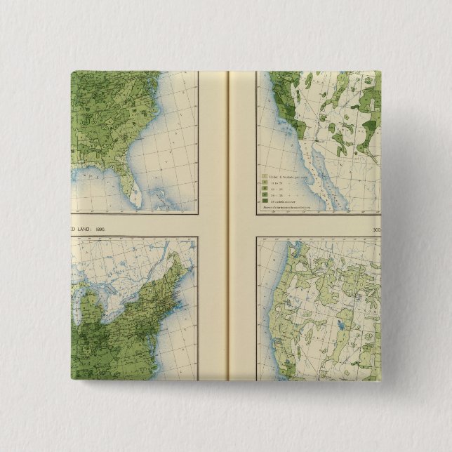 Bóton Quadrado 5.08cm 47 Corn 1890 (Frente)