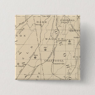 Bóton Quadrado 5.08cm 52 População do centro negro entre 1880 e 1900