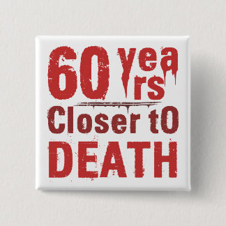Bóton Quadrado 5.08cm 60º Aniversário Morbid Humor