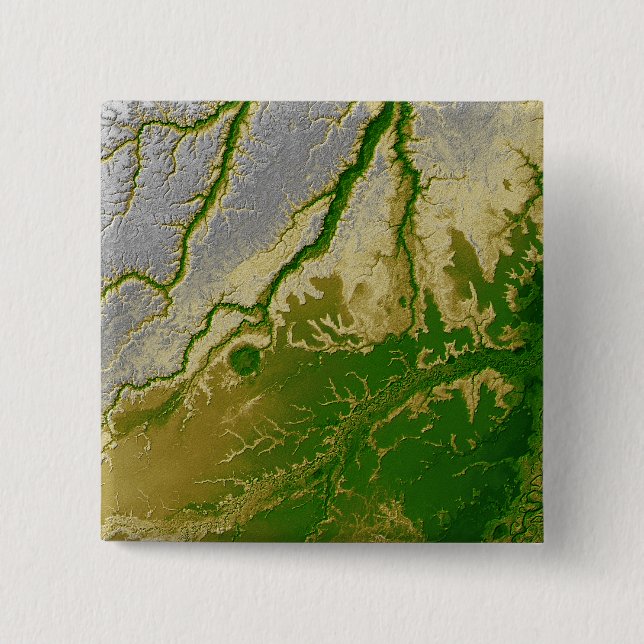 Bóton Quadrado 5.08cm A Amazônia boliviana (Frente)