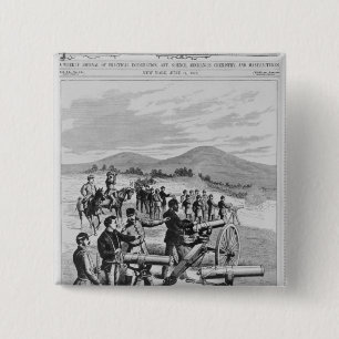 Bóton Quadrado 5.08cm A arma de Gatling do modelo novo