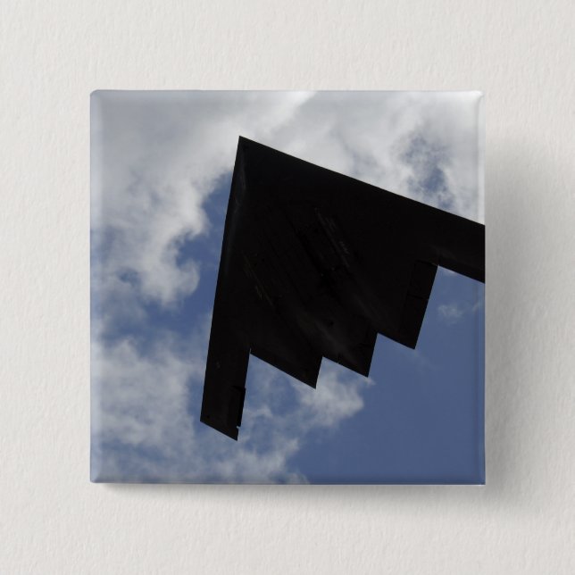 Bóton Quadrado 5.08cm A B-2 Espírito em voo (Frente)