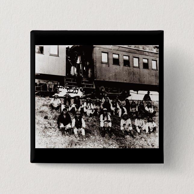 Bóton Quadrado 5.08cm A banda de Geronimo (Frente)