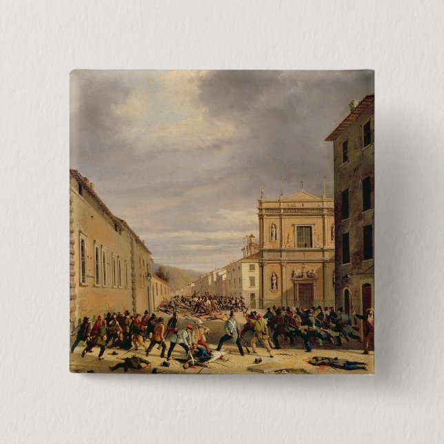 Bóton Quadrado 5.08cm A batalha (Frente)