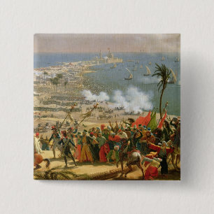 Bóton Quadrado 5.08cm A batalha de Aboukir, o 25 de julho de 1799