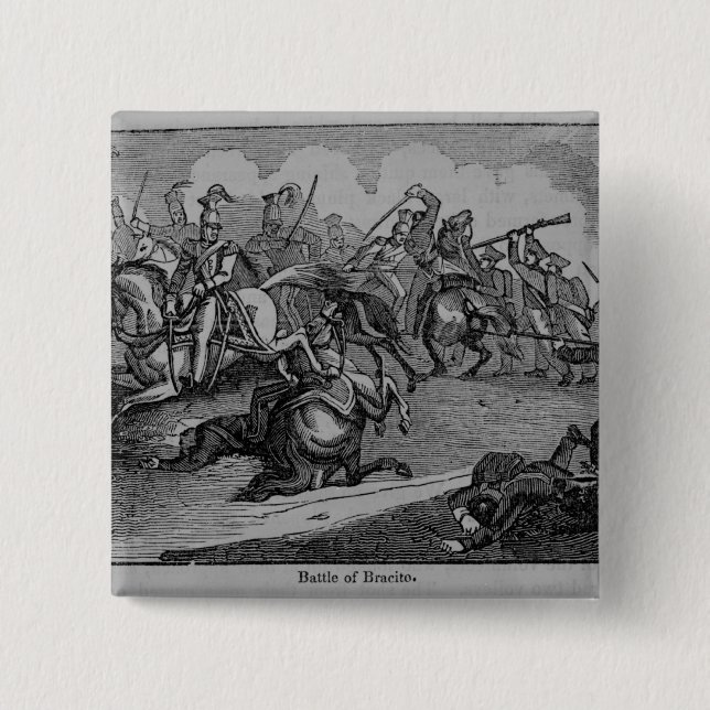 Bóton Quadrado 5.08cm A batalha de Bracito (Frente)