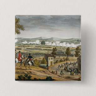Bóton Quadrado 5.08cm A batalha de Lutzen, o 2 de maio de 1813, gravada