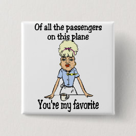 Bóton Quadrado 5.08cm A boa vinda dos hospedeiros de bordo