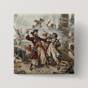 Bóton Quadrado 5.08cm A captação de Blackbeard