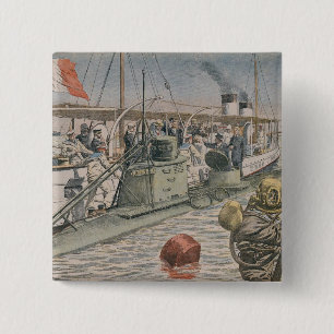 Bóton Quadrado 5.08cm A catástrofe de Bizerte
