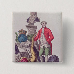 Bóton Quadrado 5.08cm A chamada Jacques Necker do 16 de julho de 1789