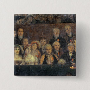 Bóton Quadrado 5.08cm A consagração do imperador Napoleon