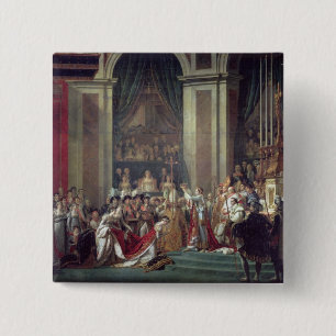 Bóton Quadrado 5.08cm A consagração do imperador Napoleon