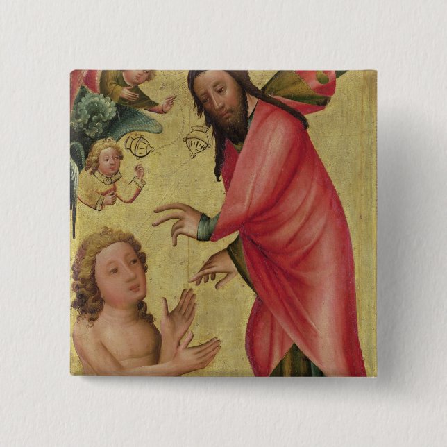 Bóton Quadrado 5.08cm A criação de Adam (Frente)