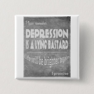 Bóton Quadrado 5.08cm a depressão encontra-se #silverribbons