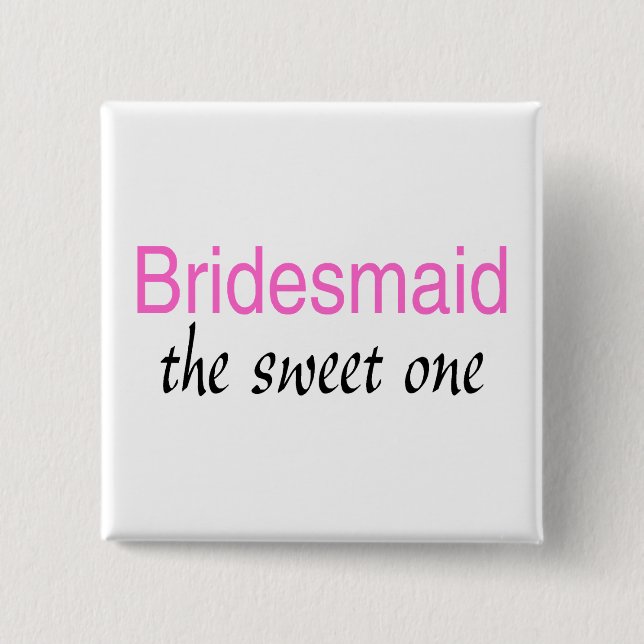 Bóton Quadrado 5.08cm A Doce (Bridesmaid) (Frente)