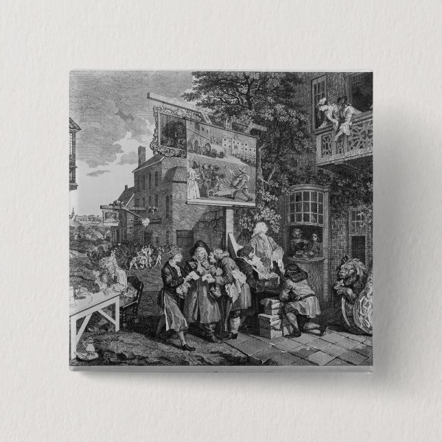 Bóton Quadrado 5.08cm A eleição II: Escrutínio para votos (Frente)