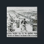 Bóton Quadrado 5.08cm A ereção do tabernáculo<br><div class="desc">A ereção da escola inglesa do tabernáculo pelas crianças de Israel na região selvagem situada em um colecção privada. O a ereção do tabernáculo pelas crianças de Israel na região selvagem foi criada em torno do século XIX.</div>