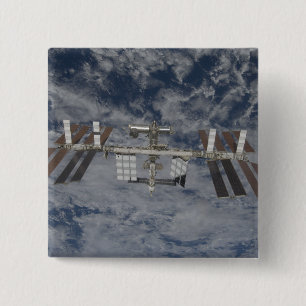 Bóton Quadrado 5.08cm A estação espacial internacional 12