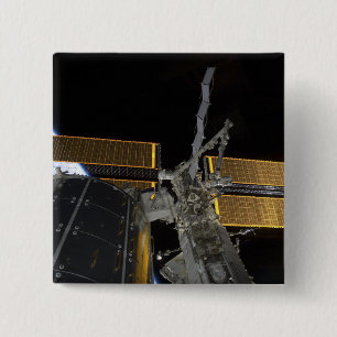 Bóton Quadrado 5.08cm A estação espacial internacional 2