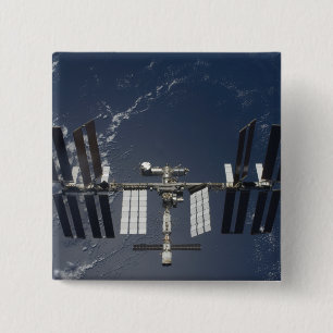 Bóton Quadrado 5.08cm A estação espacial internacional 5