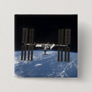 Bóton Quadrado 5.08cm A estação espacial internacional 9