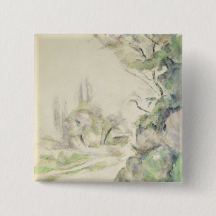 Bóton Quadrado 5.08cm A estrada de enrolamento, c.1900-06 (w/c no papel)