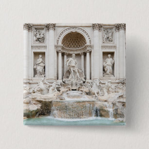 Bóton Quadrado 5.08cm A fonte do Trevi (italiano: Fontana di Trevi)
