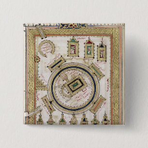 Bóton Quadrado 5.08cm A grande mesquita da Meca