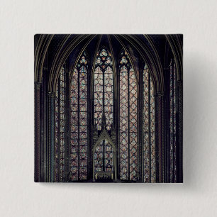 Bóton Quadrado 5.08cm A janela de vitral