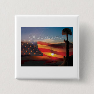 Bóton Quadrado 5.08cm A liberdade não está livre