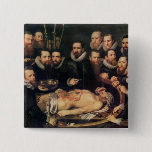 Bóton Quadrado 5.08cm A lição da anatomia do der da camionete do doutor