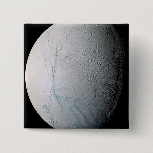 Bóton Quadrado 5.08cm A lua Enceladus 2 de Saturn