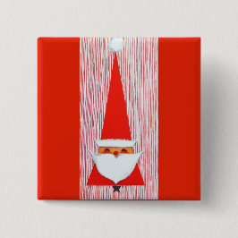 Bóton Quadrado 5.08cm A maioria de papai noel bonito do natal vintage