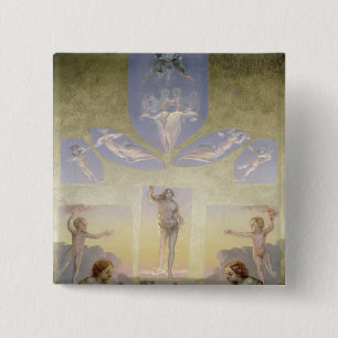 Bóton Quadrado 5.08cm A manhã, c.1808-9