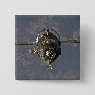 Bóton Quadrado 5.08cm A nave espacial 3 de Soyuz TMA-19