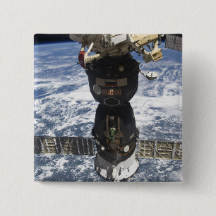 Bóton Quadrado 5.08cm A nave espacial de Soyuz TMA-19