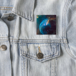 Bóton Quadrado 5.08cm A Nebulosa Bubble, Ngc 7635.