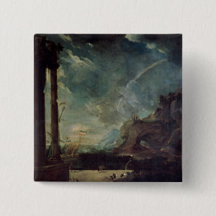 Bóton Quadrado 5.08cm A partida de Aeneas de Carthage