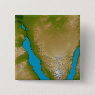 Bóton Quadrado 5.08cm A peninsula do Sinai