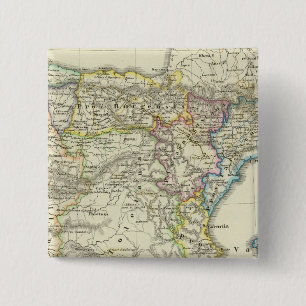 Bóton Quadrado 5.08cm A Península Ibérica à igreja